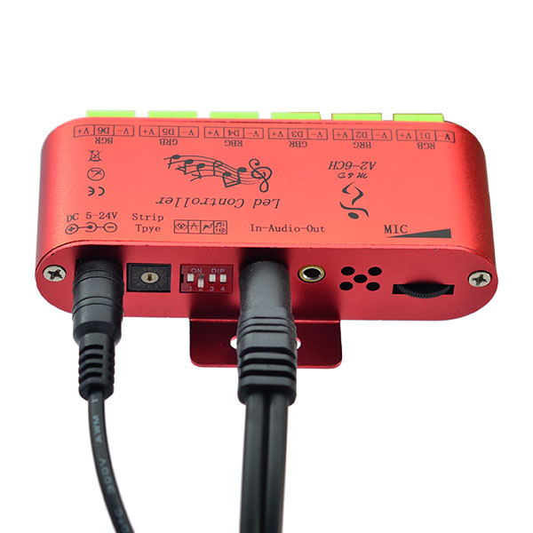 6 Output Channel LED SPI Music Controller - Built-in 600 Pixels - Control DC5-24V WS2811 WS2801 WS2812 LPD6803 APA102 Addressable LED Strip Lights 6 Output Channel LED SPI Music Controller - Built-in 600 Pixels - Control DC5-24V WS2811 WS2801 WS2812 LPD6803 APA102 Addressable LED Strip Lights